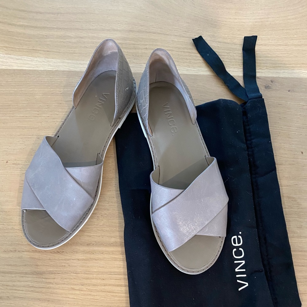 Vince leather flats